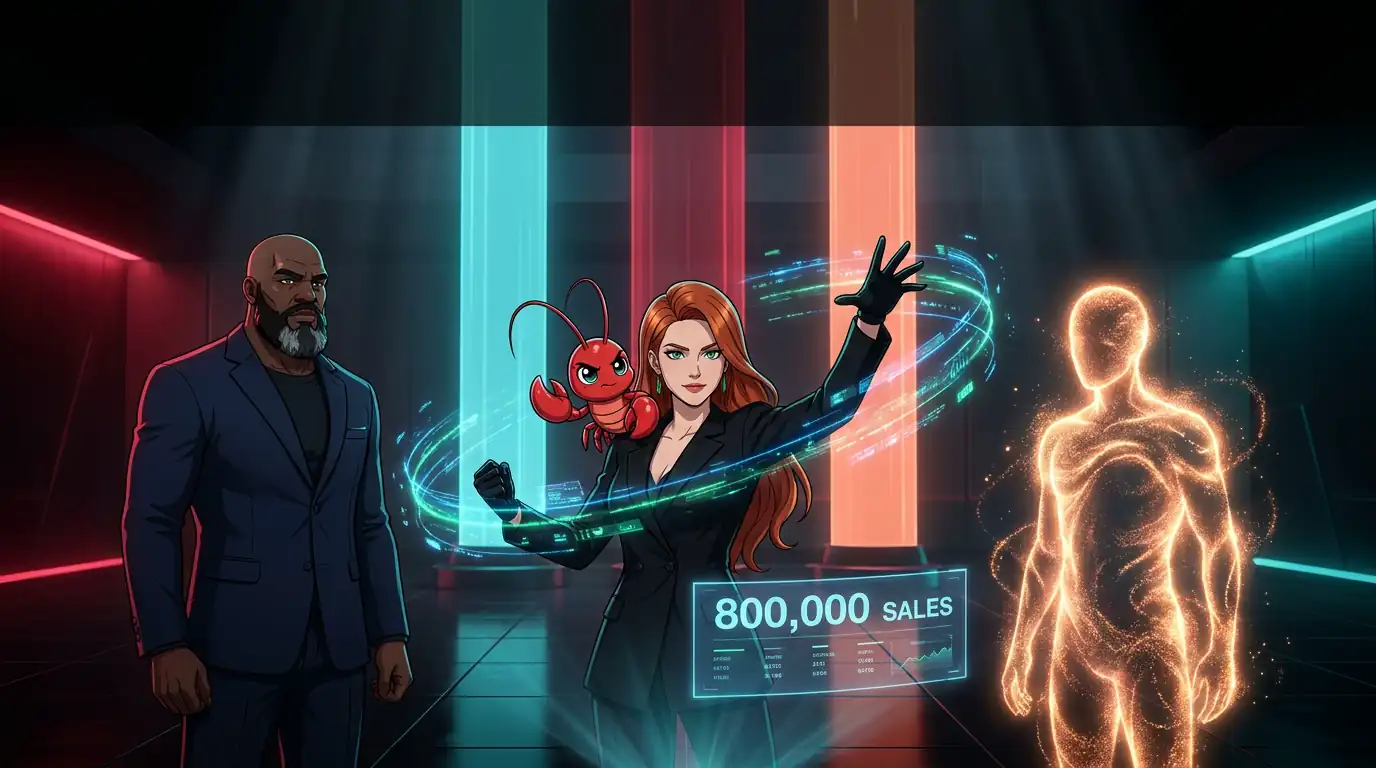Equipe Núcleo Avalanche em operação com Claude, OpenClaw e Denderson.ai